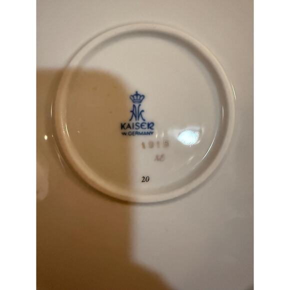 Porcelain AK Kaiser 12.5” Cake Plate with Rose Motif - Picture 11 of 12